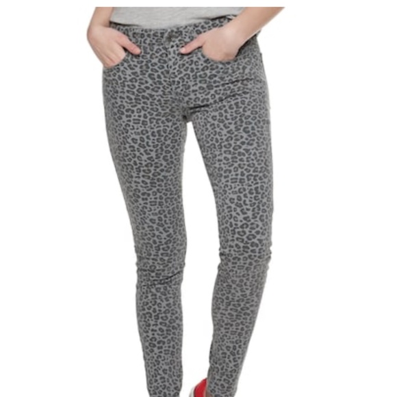 SO Pants - Juniors' SO Low Rise Twill Leopard Jegging